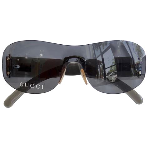 gucci 99mm rimless sunglasses black|gucci rimless sunglasses price.